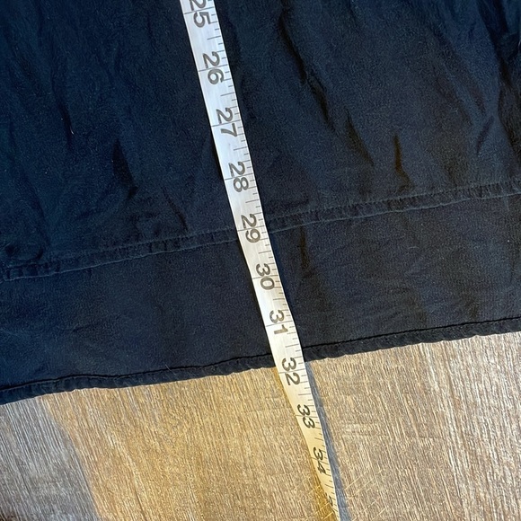 Eileen Fisher Silk Black Mini Shift Dress or Tunic size L - Picture 16 of 16